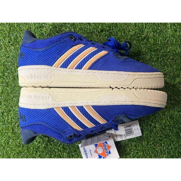 New Adidas New York Rivalry Low 86 (ID4755) "Blod Blue" Athletic Shoes Size 12 - Picture 5 of 8